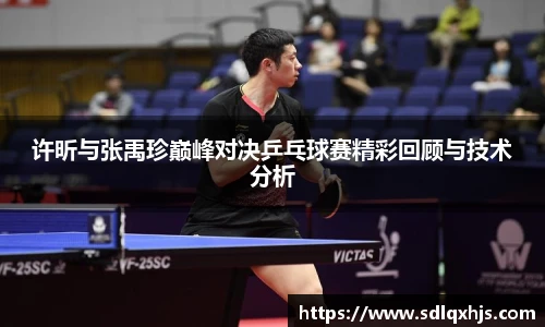 许昕与张禹珍巅峰对决乒乓球赛精彩回顾与技术分析